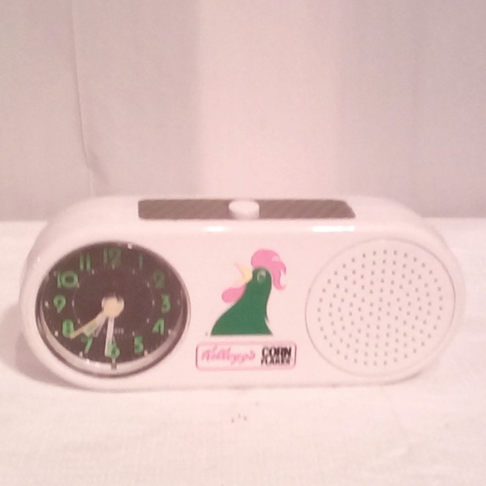 1991 Rooster Alarm Clock Kellogg's Corn Flakes